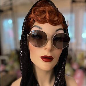 Chloe Cypress Silver Frame Sunglasses Made in Italy